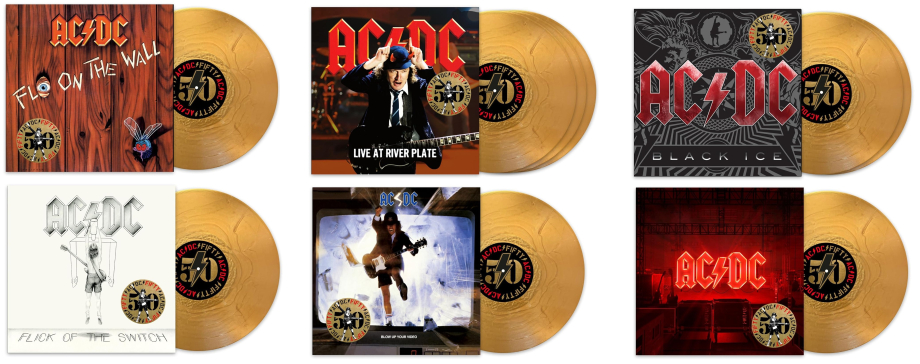 AC/DC - 50th Anniversary Édition Limitée Vinyle Or