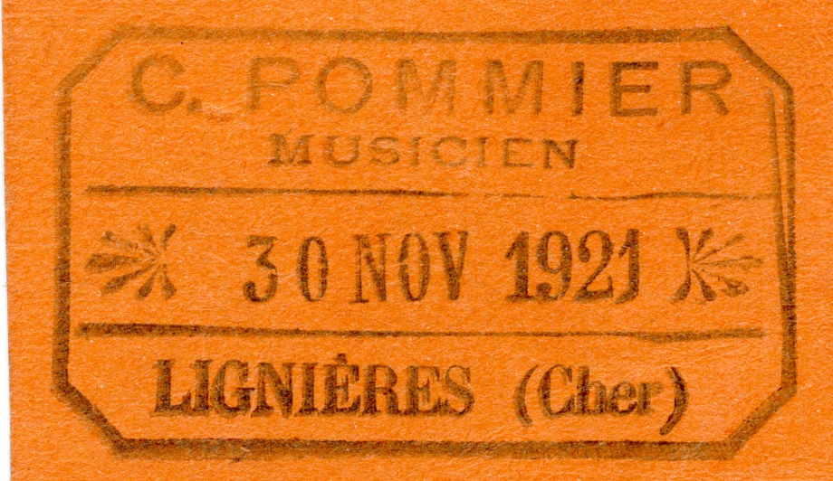 Ticket d'entrée de bal
Coll. particulière