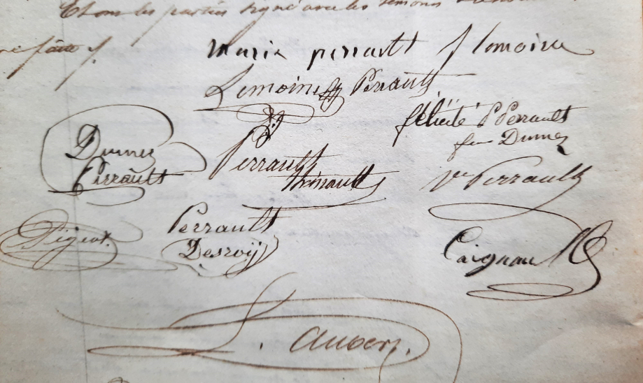 Signatures familiales - Liquidation/Partage du 21/08/1855
AD18-E/29445 © Romain PERSONNAT