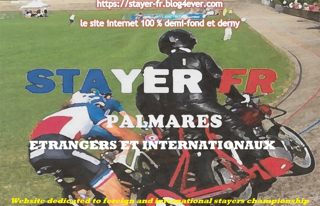 STAYER FR PALMARES ETRANGERS & INTERNATIONAUX