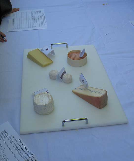 Les fromages présentés