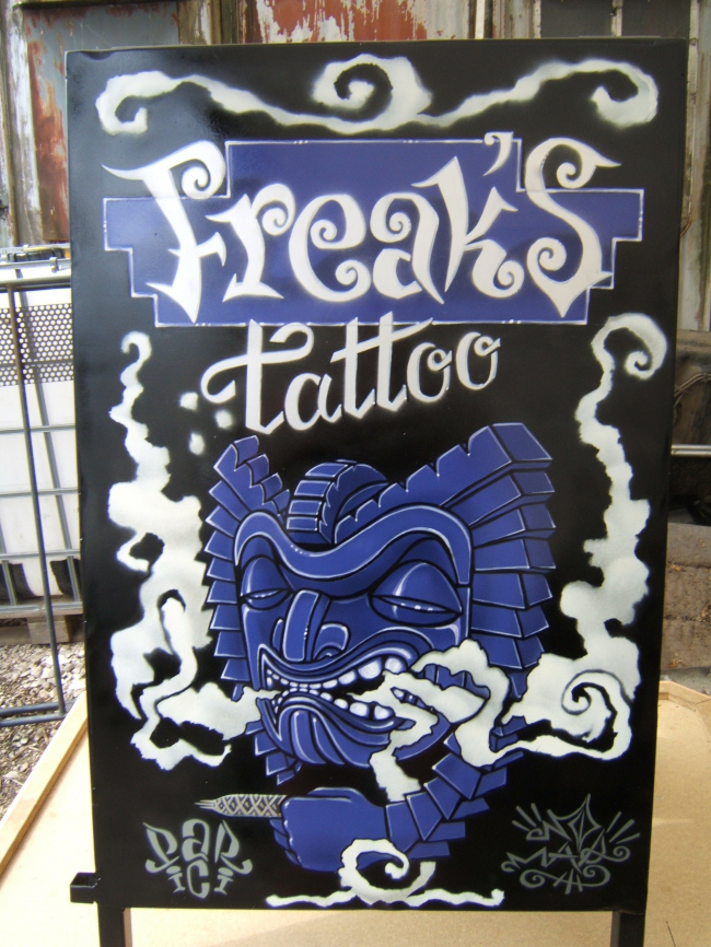 panneau de shop de tatoo (Annecy,74)