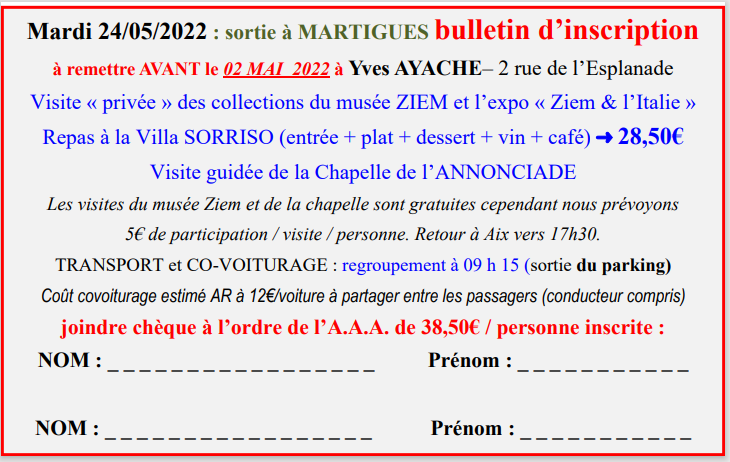 bulletin Martigues