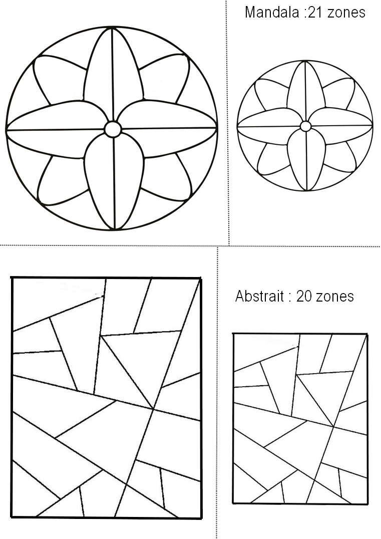 mandala abstrait