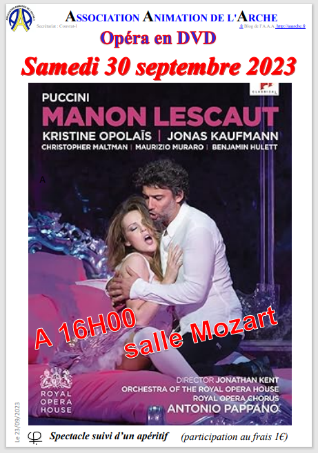 Manon LESCAUT 29-09-2023