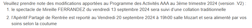 modif programme septembre 2024