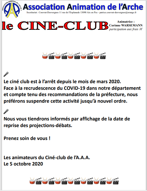 suspension ciné-club