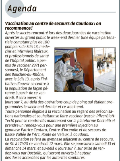 vaccin coudoux