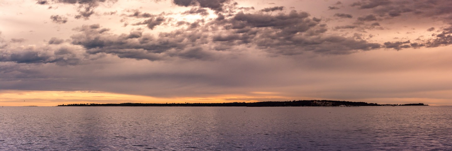 Panorama sur l'ile Sainte Marguerite