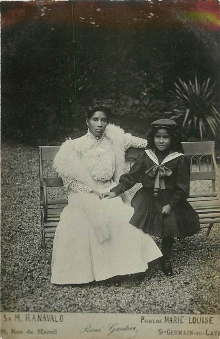 La reine Ranavalona III et son héritière