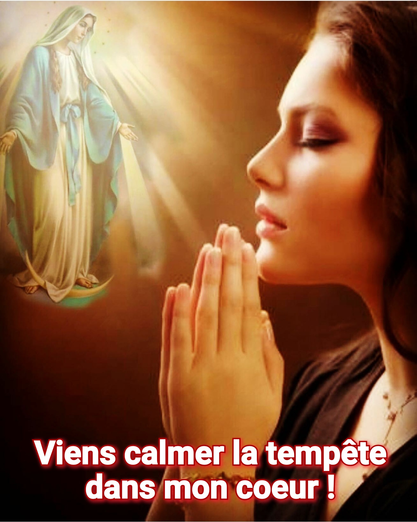 Ô Marie Viens Calmer La Tempête Dans Mon Coeur Jésus Par Marie