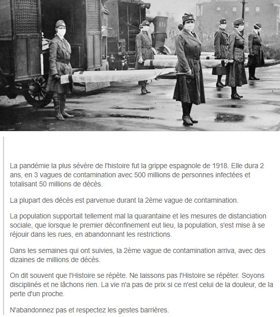 La grippe Espagnole - 1918