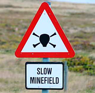 Slow minefield
