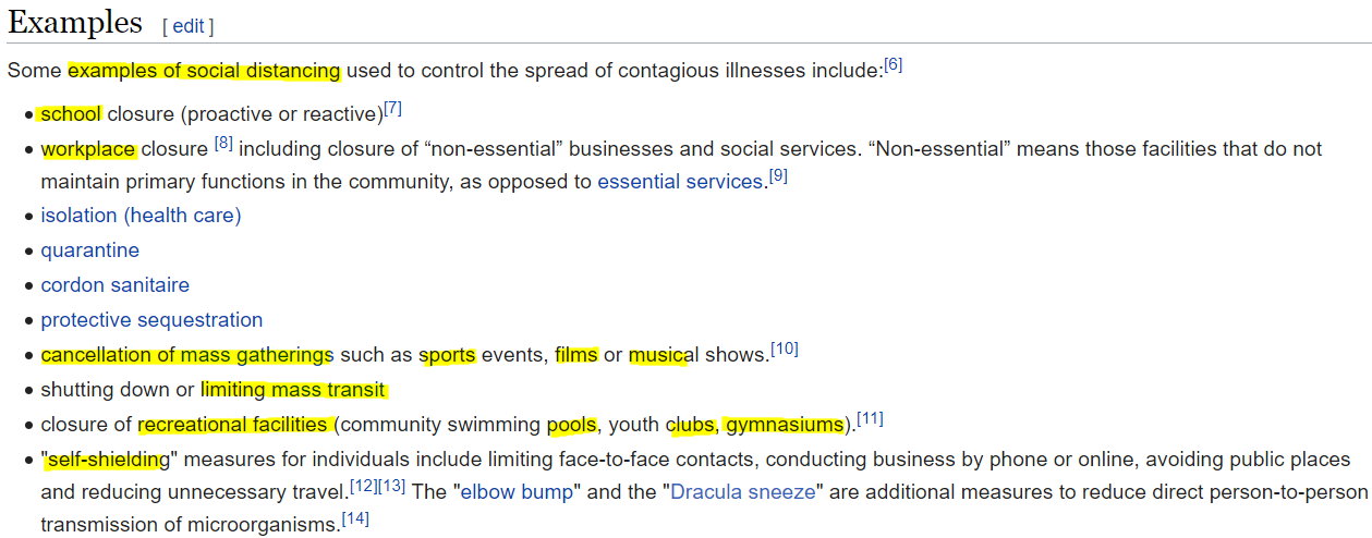 Wikipedia Social Distancing