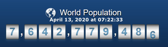 World Population - April 13 at 07h22m33s