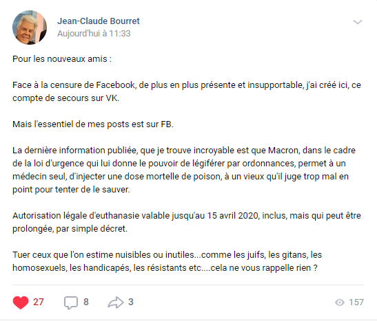Jean-Claude Bourret 04 avril 2020