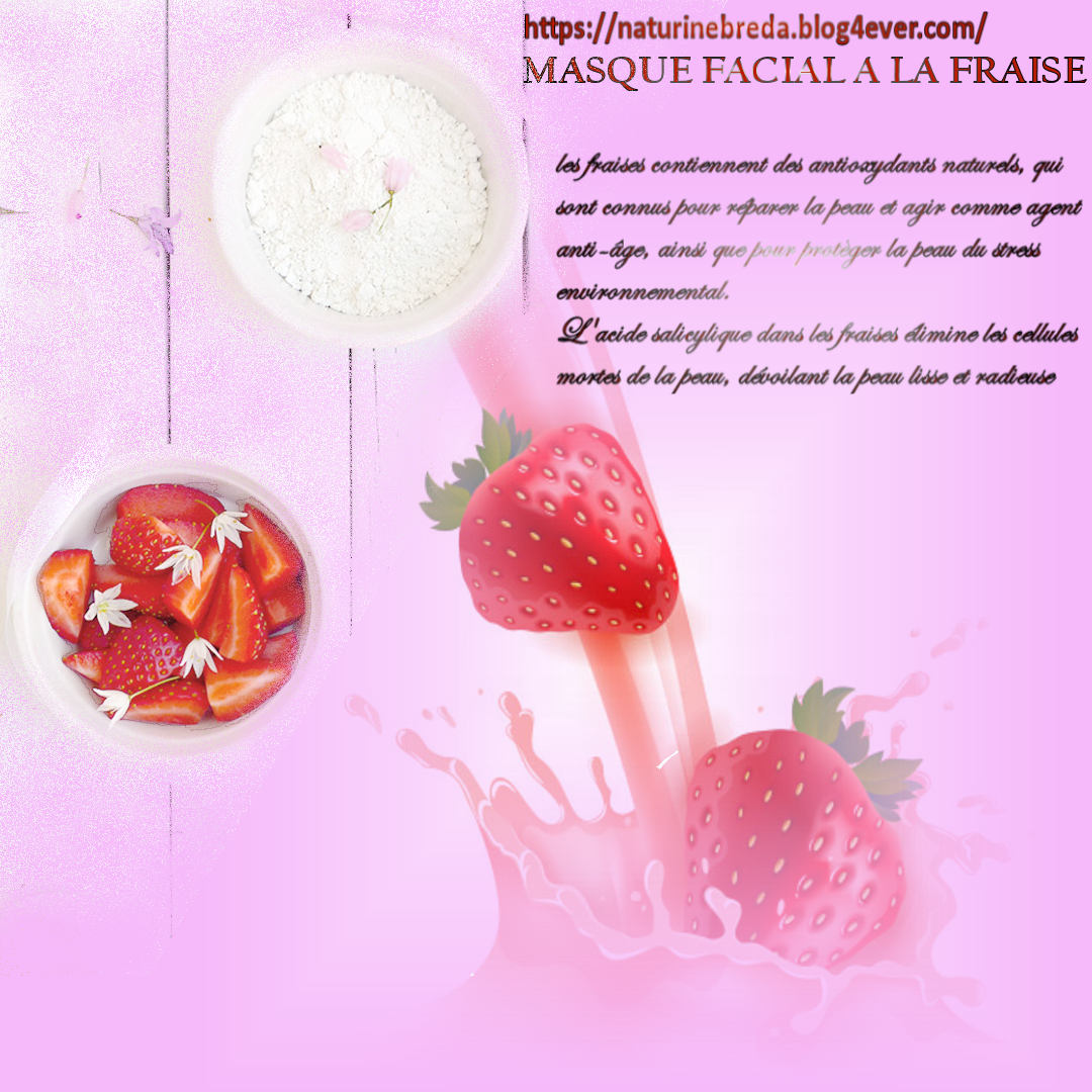 MASQUE FACIAL A LA FRAISE