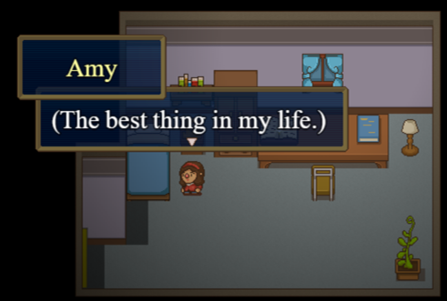 Amy aime son lit