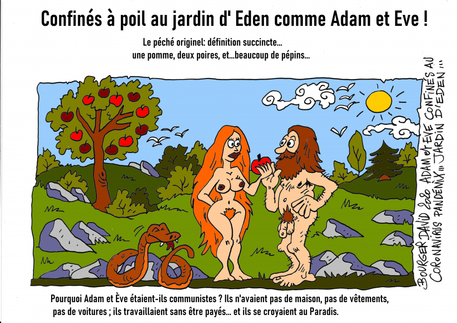 Confinés au jardin d\\\' Eden comme Adam et Eve - Copie (2)