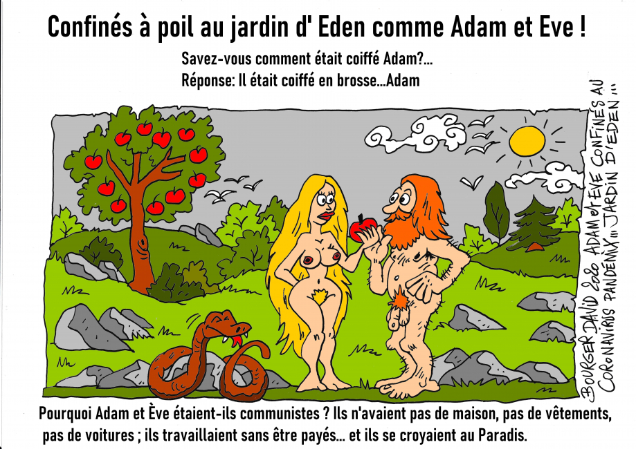 Confinés au jardin d\\\' Eden comme Adam et Eve