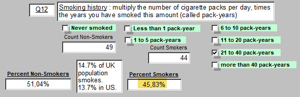 11) Q12 - Smoking Hx - 4 October