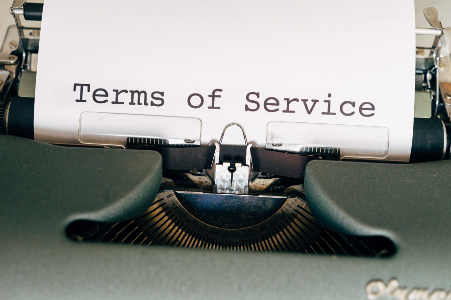 Rédacteur terms of service
