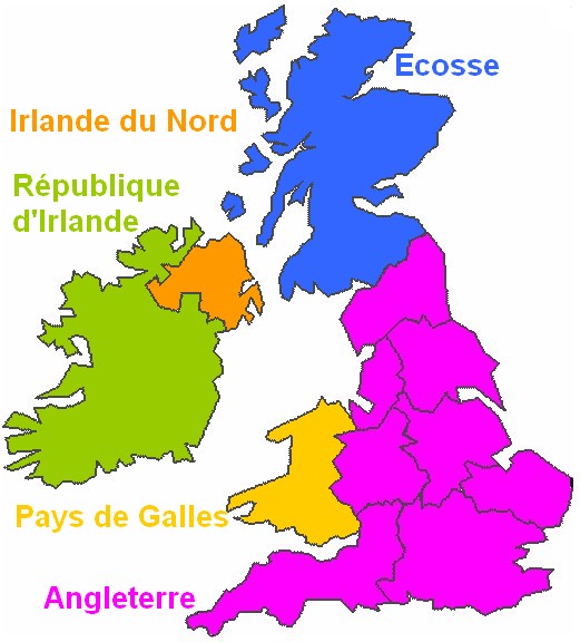 carte RU england