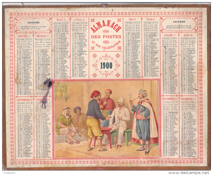 Calendrier 1900