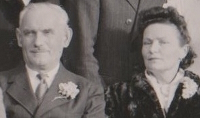 Firmin -dit André- Lacombe et Jeanne -dite Adrienne- Fabre, en 1946