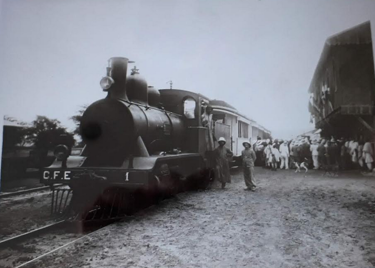 La locomotive n°1 en gare de Diré Dawa