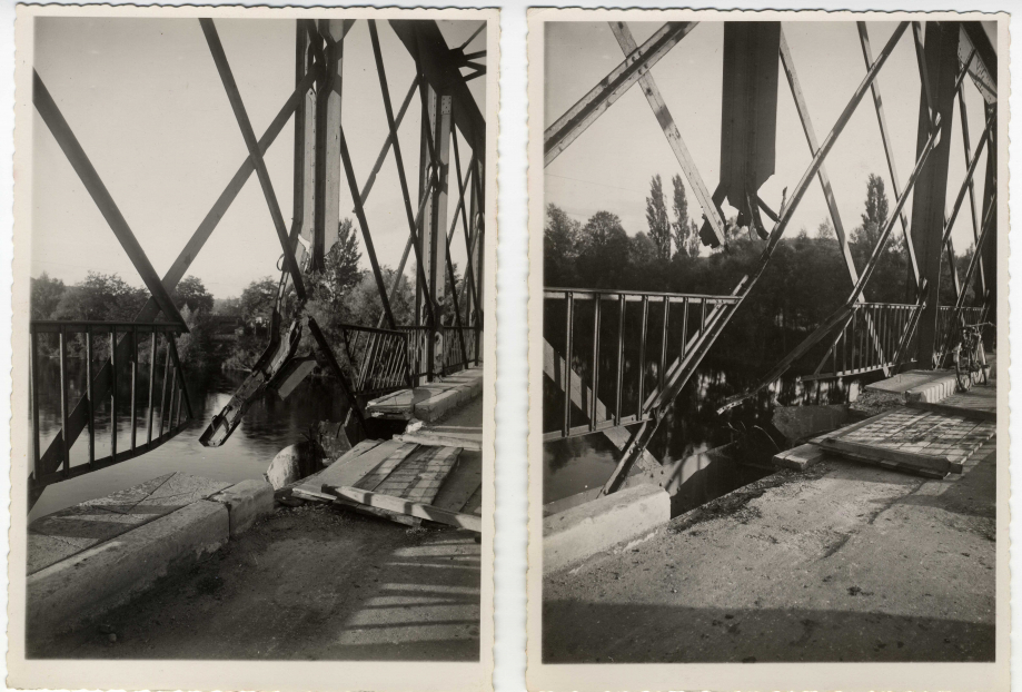 Pont du garrit dynamité 24 juin 1944
