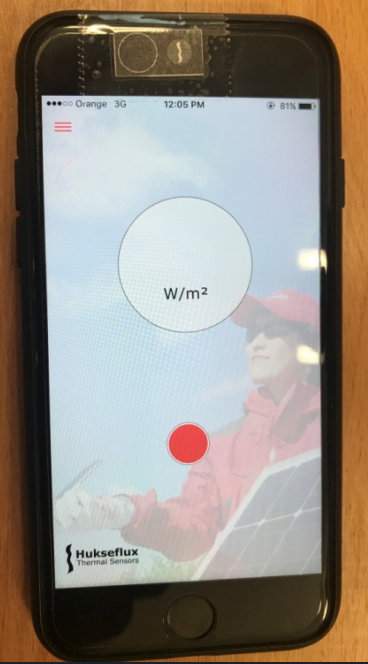 iPhone pyranometer