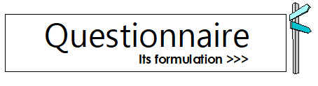Questionnaire - It\\\'s formulation