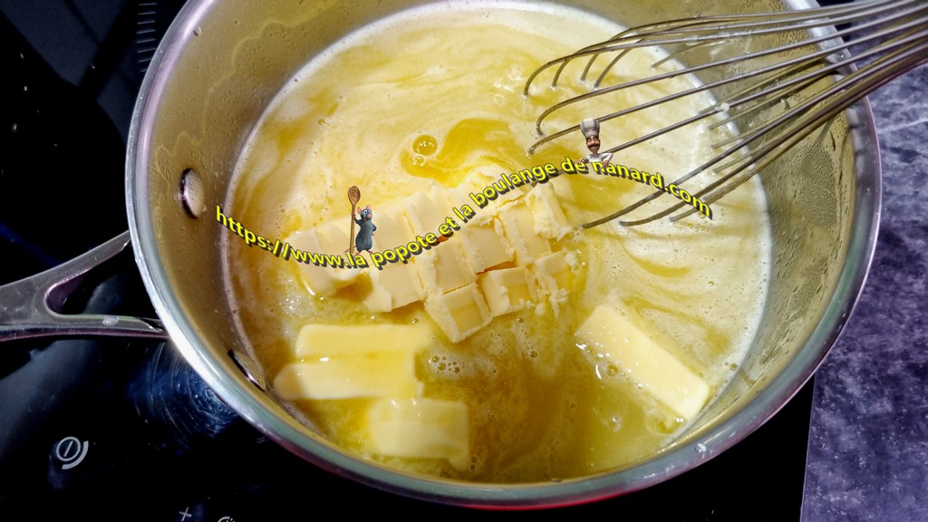 Ajouter le beurre hors du feu