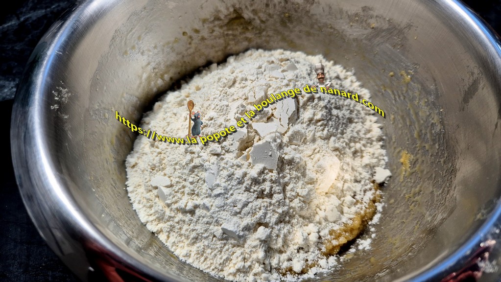Ajouter le mélange de poudres