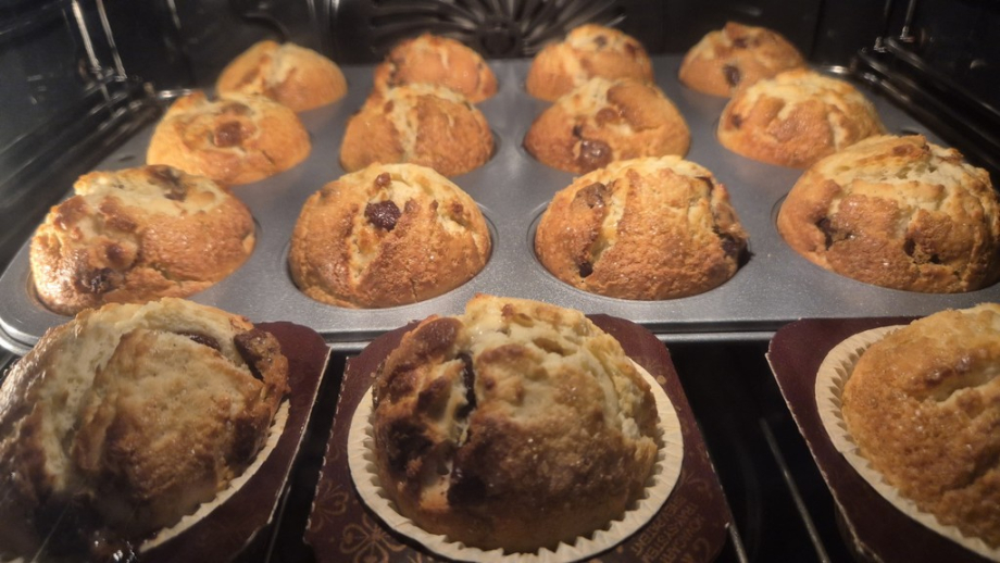 Cuire les muffins à 190°C pendant environ 30 minutes