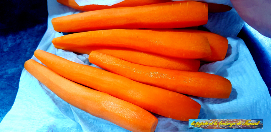 Essuyer les carottes