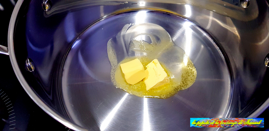 FAire chauffer le beurre dans un faitout