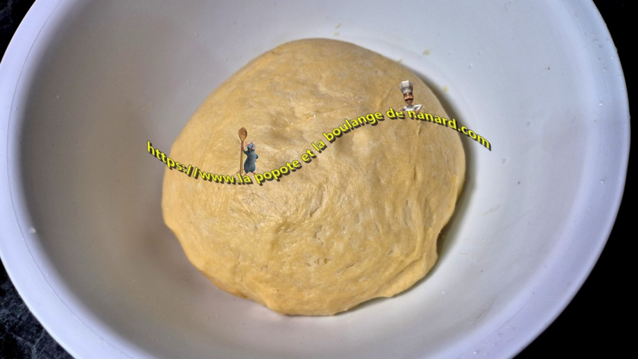 La pâte après la fermentation