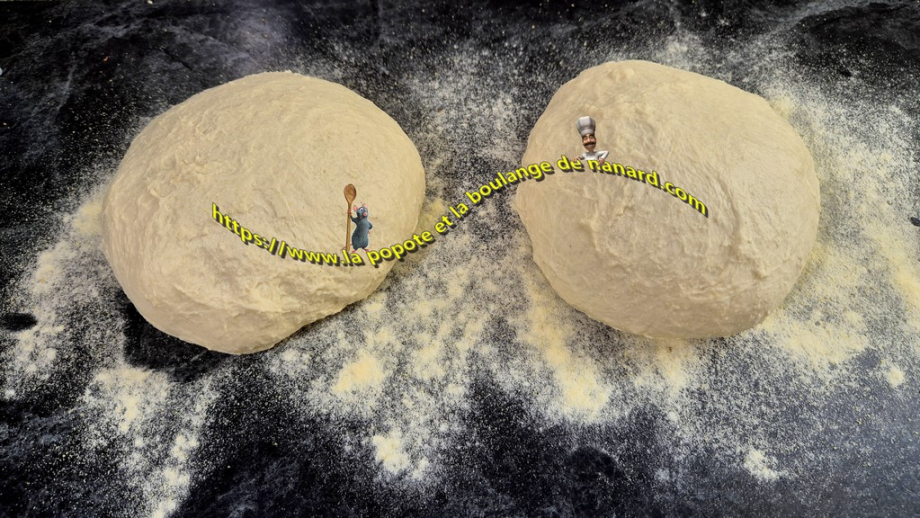 Laisser détendre les pâtons 30 minutes sur le plan de travail fariné avant de les étaler