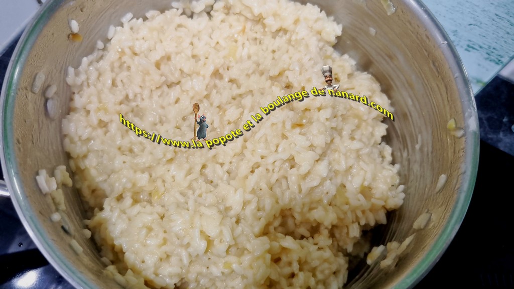 Le riz doit avoir absorbé tout le bouillon