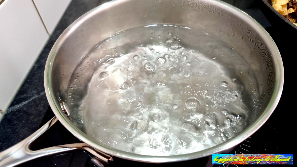 Mettre à bouillir une grande casserole d\\\'eau légèrement salée