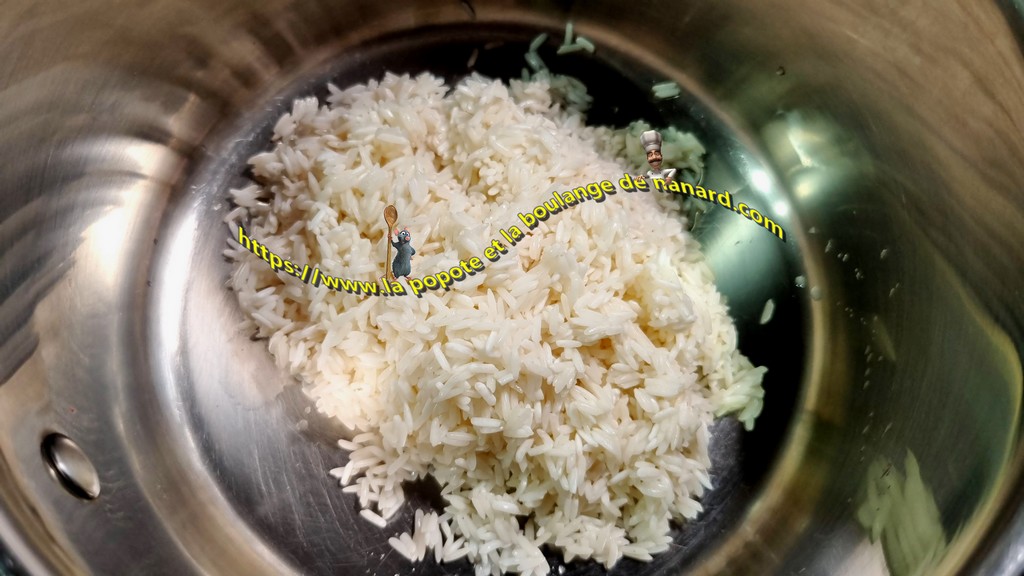 Mettre le riz dans une casserole assez large