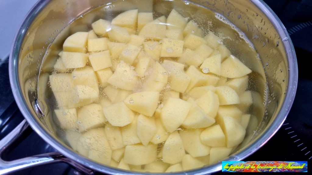 Mettre les pommes de terre dans une casserole avec de l\\\'eau et du gros sel