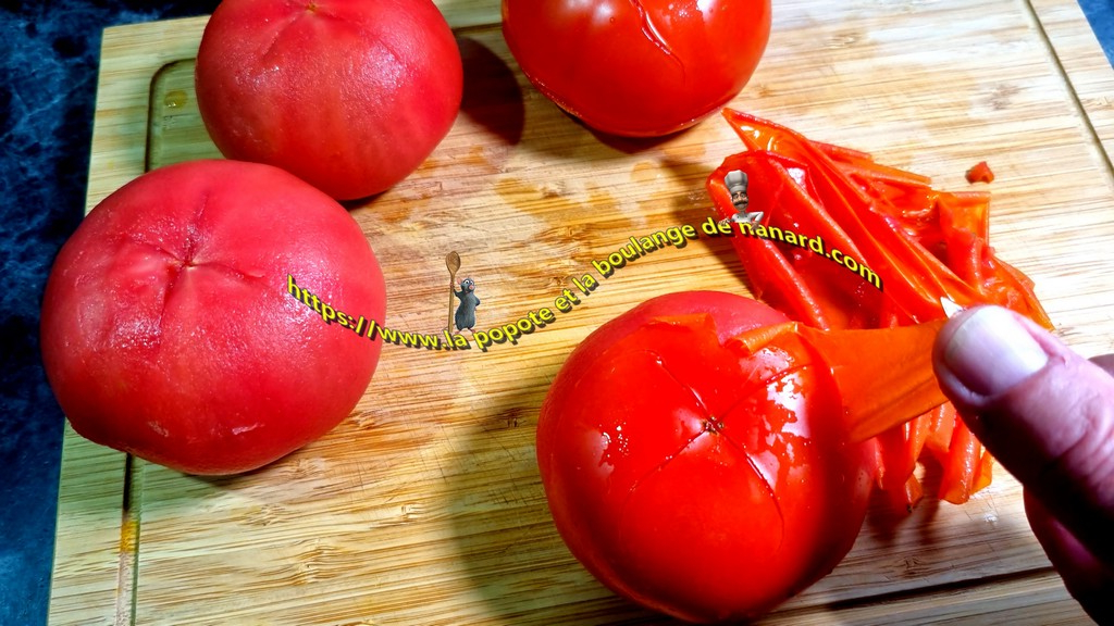 Peler les tomates
