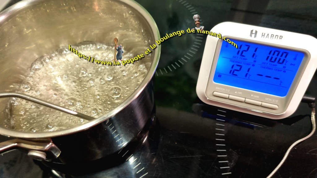 Porter le sirop à une température de 121°C