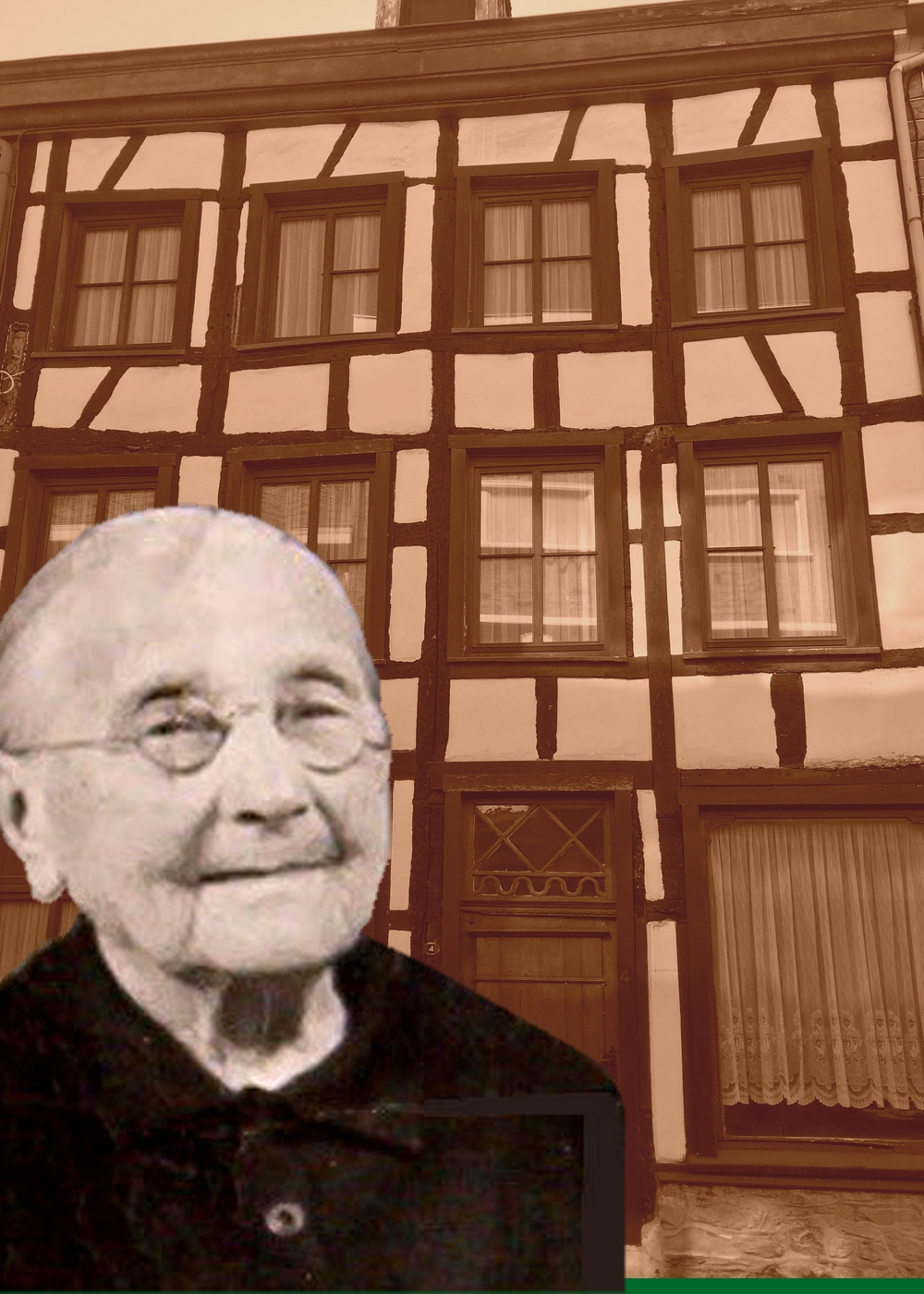 Rosalie Daco age 94 in front of Rue Haute 4