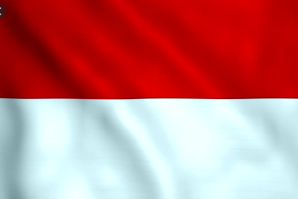	em indonésio	 