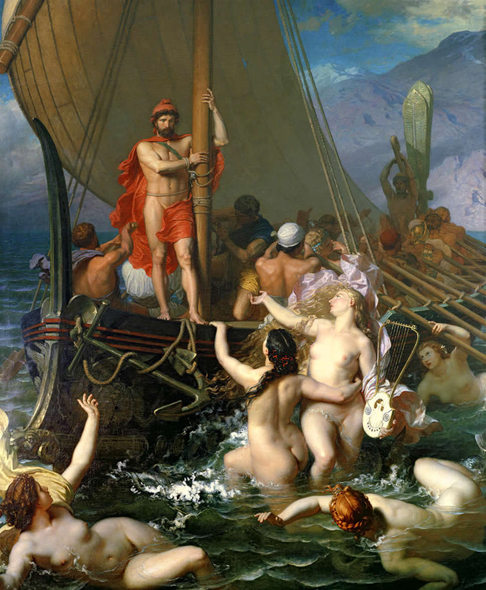 Les sirènes Ulysses_And_The_Sirens_by_Léon_Belly