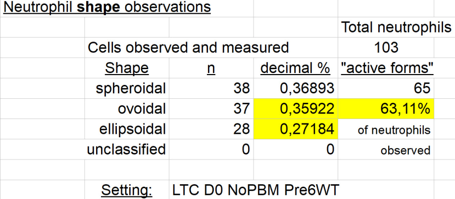 Neutrophil shape observations - LTC D0 NoPBM Pre6WT
